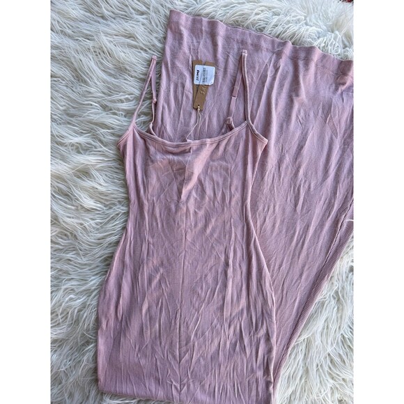 Skims Soft Lounge Petite Long Slip Dress Morganite Size XSP - Picture 4 of 12